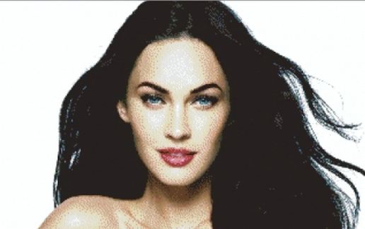 Megan Fox Pixel Art schematic - building