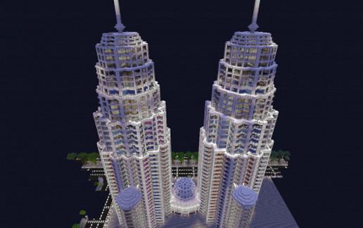 Petronas towers floor schematic - building