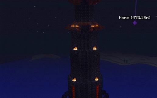 Eye of Sauron (Barad-Dur) schematic - building