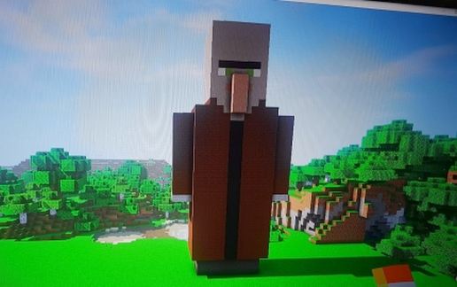 Statue of villager schematic - building