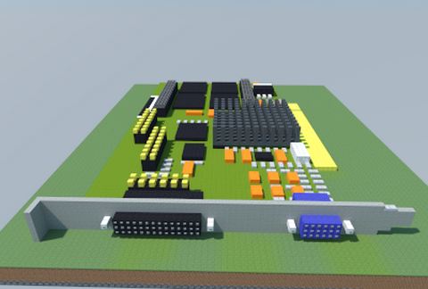 Matrox Mystique (4 MB PCI) schematic - building
