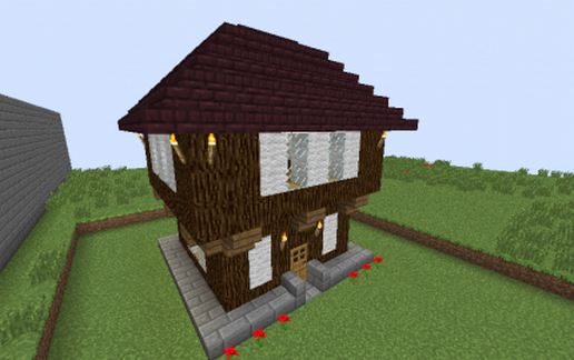 small medieval house schematic - building