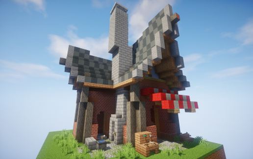 blacksmith shop schematic - building