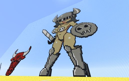 Warrior Girl Pixel Art