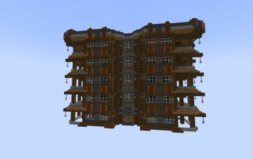 Minecraft Style Apartments (1.17) schematic - building