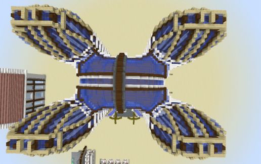 modern city building schematic - building