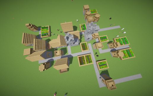 medium village schematic - building