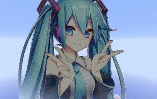 Hatsune Miku Pxel Art schematic - building