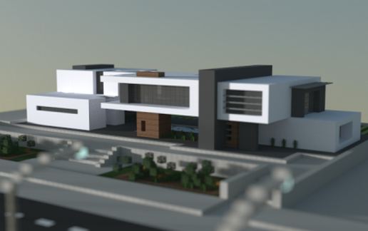 Modern house schematic - building
