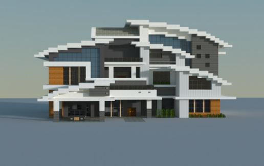 Modern house schematic - building