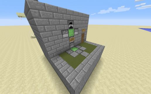 Slime Block Launcher schematic - building