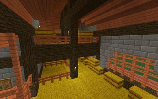 Simple medieval house schematic - building