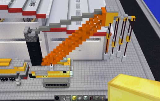 Lattice Boom Crawler Crane schematic - building