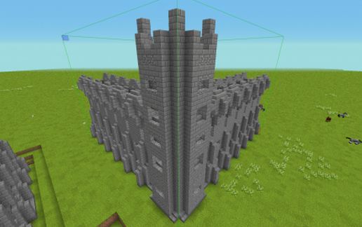Basic Corner Castle Wall schematic - building