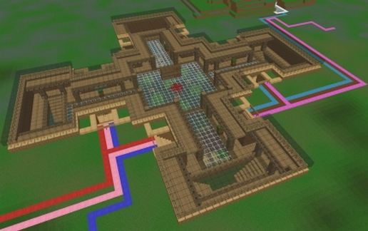 underground bunker schematic - building