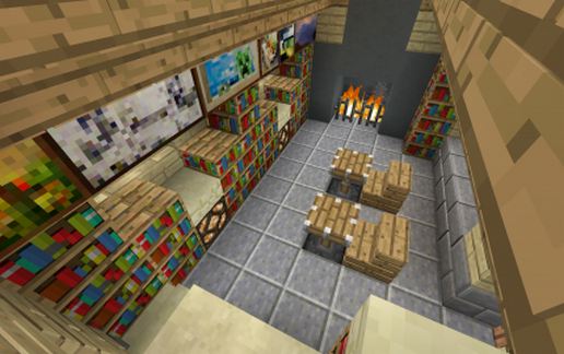 Upgraded village library #1 schematic - building
