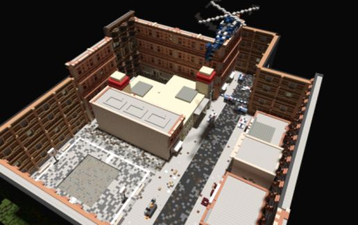 Themed prison mine schematic - building