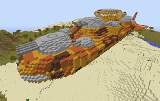 Stormcloud Class Battleship (Desert Version) schematic - building