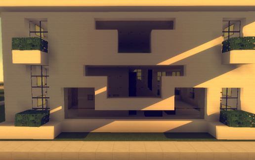 20x20 Soykan Modern Mini Mansion House schematic - building