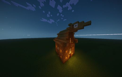 Minecraft house schematic - building