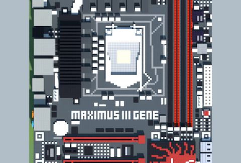 Intel P55 MAXIMUS III GENE (ASUS ROG Series) schematic - building