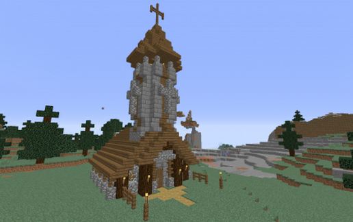 Spruce Village Pack - Church schematic - building