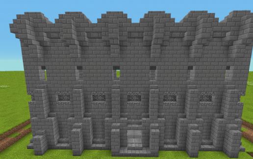 Basic Castle Wall. schematic - building