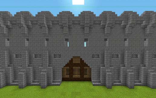 Basic Castle Wall Door. schematic - building