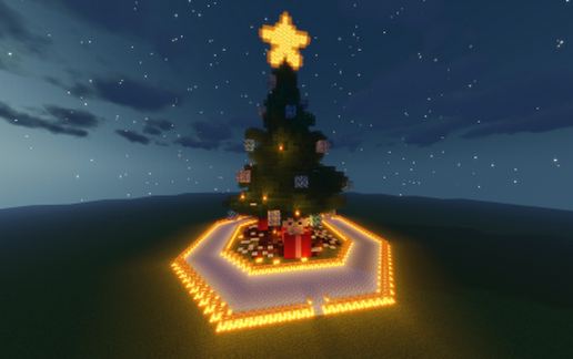 New Year tree + skating rink