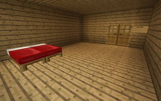 Simple Wooden Cube House schematic - building