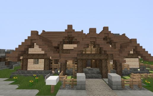 Rustic Log Cabin schematic - building