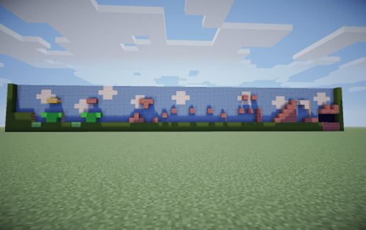SuperMario parkour schematic - building