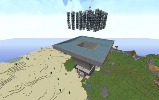 Iron Golem Spawner Farm schematic - building