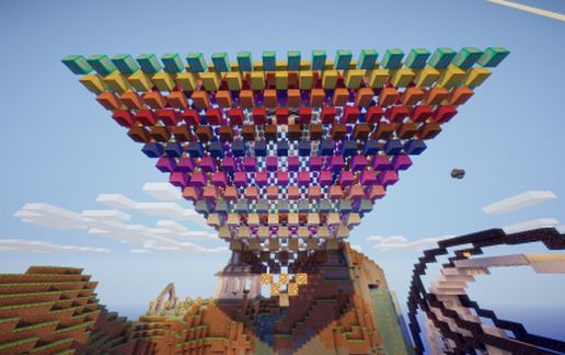 Artistic Rainbow Pyramid 2 schematic - building