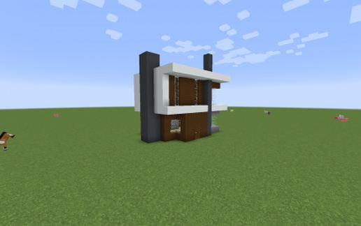 15x15 Modern house (unfurnished) schematic - building