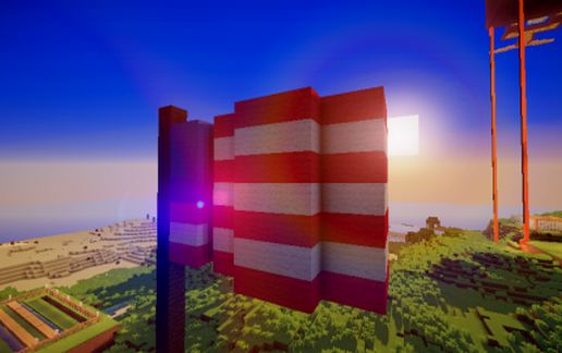 USA Flag! schematic - building
