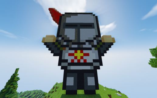 Solaire of Astora Pixelart schematic - building