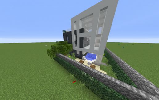 house of 2 cubes schematic - building
