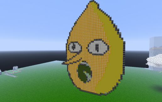 Lemongrab Head (Adventure Time) schematic - building