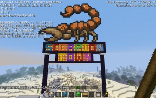Scorpion PixelArt schematic - building