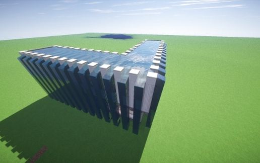 Water Covered Walkway Template(corner) schematic - building