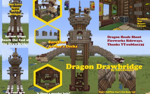 Dragon Drawbridge schematic - building