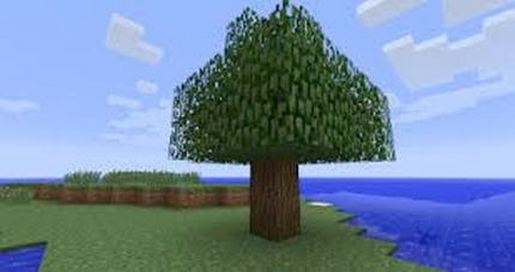 Normal minecraft tree schematic - building