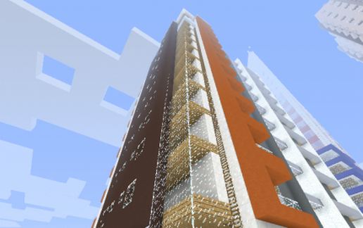 Modern apartment schematic - building