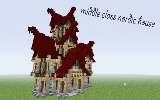 middle class Nordic house schematic - building