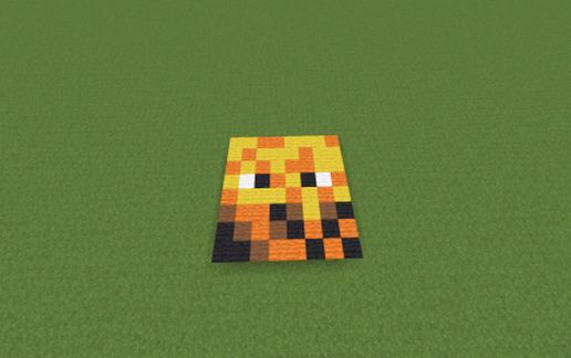 Blaze 8x8 Pixel Art schematic - building