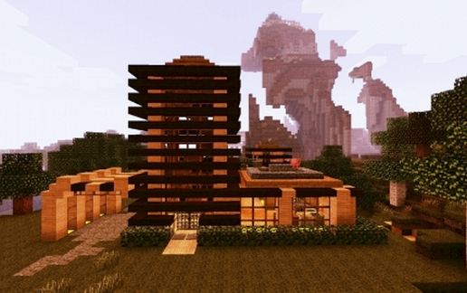 Futurist-Wood-House schematic - building