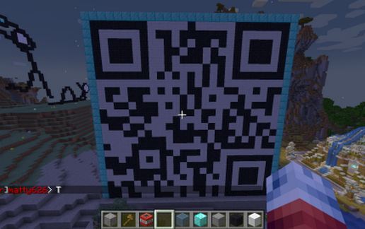 Rickroll qr code schematic - building