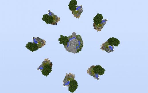 Pinnacle Sky Wars Map schematic - building