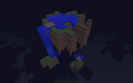 Giant Floating Island schematic - building